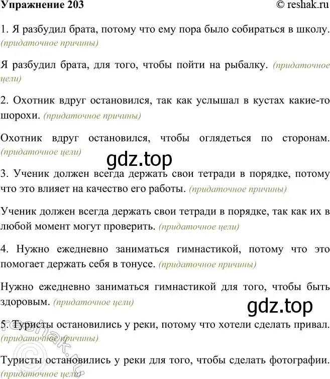 Решение номер 203 (страница 115) гдз по русскому языку 9 класс Рыбченкова, Александрова, учебник