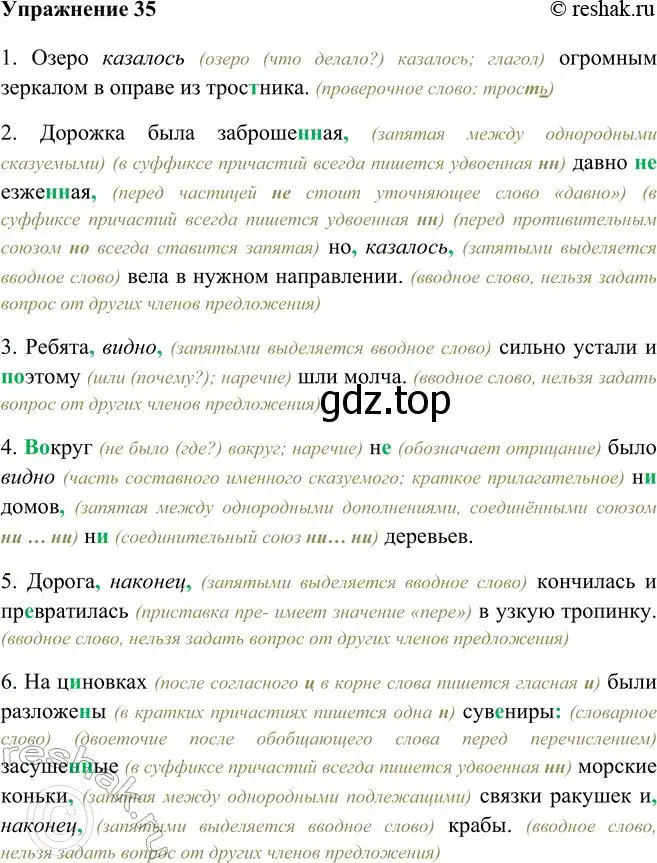 Решение номер 35 (страница 22) гдз по русскому языку 9 класс Рыбченкова, Александрова, учебник