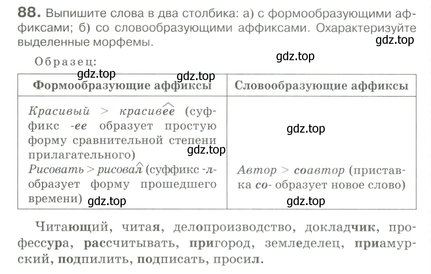 Условие номер 88 (страница 92) гдз по русскому языку 10-11 класс Гольцова, Шамшин, учебник 1 часть