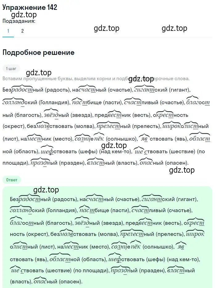 Решение 2. номер 142 (страница 132) гдз по русскому языку 10-11 класс Гольцова, Шамшин, учебник 1 часть