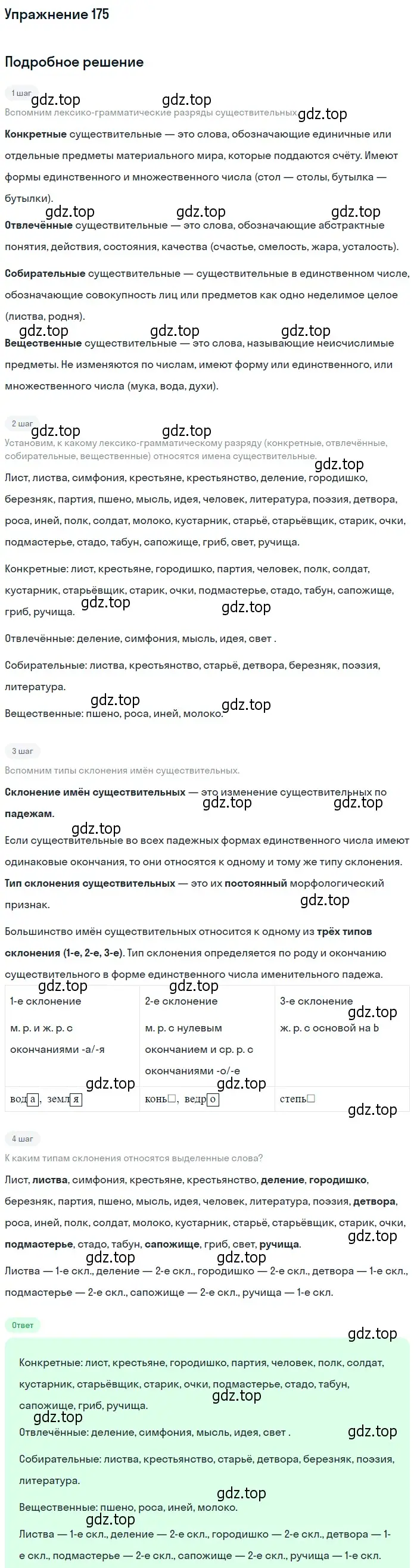 Решение 2. номер 175 (страница 171) гдз по русскому языку 10-11 класс Гольцова, Шамшин, учебник 1 часть