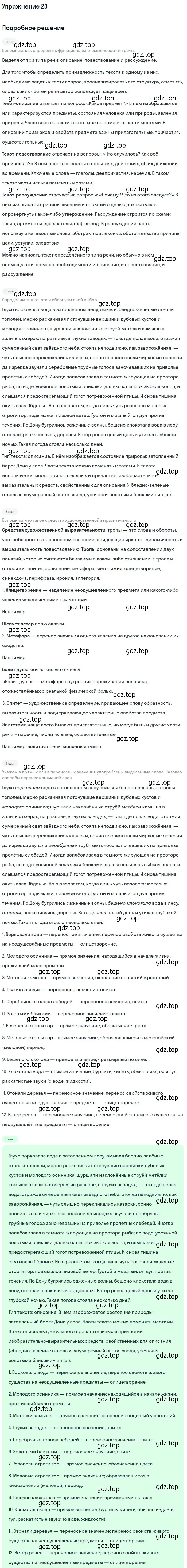 Решение 2. номер 23 (страница 32) гдз по русскому языку 10-11 класс Гольцова, Шамшин, учебник 1 часть