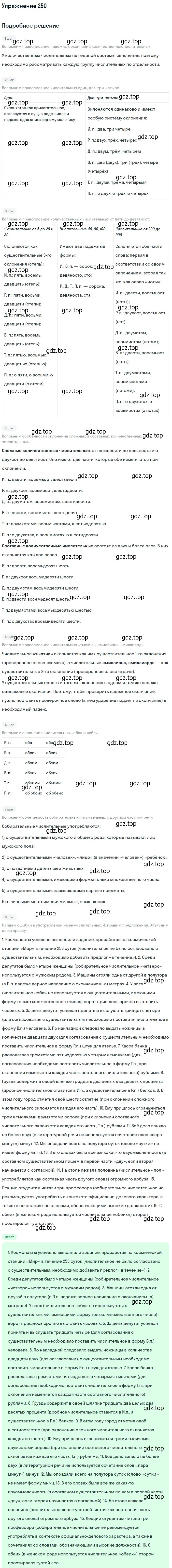 Решение 2. номер 250 (страница 233) гдз по русскому языку 10-11 класс Гольцова, Шамшин, учебник 1 часть