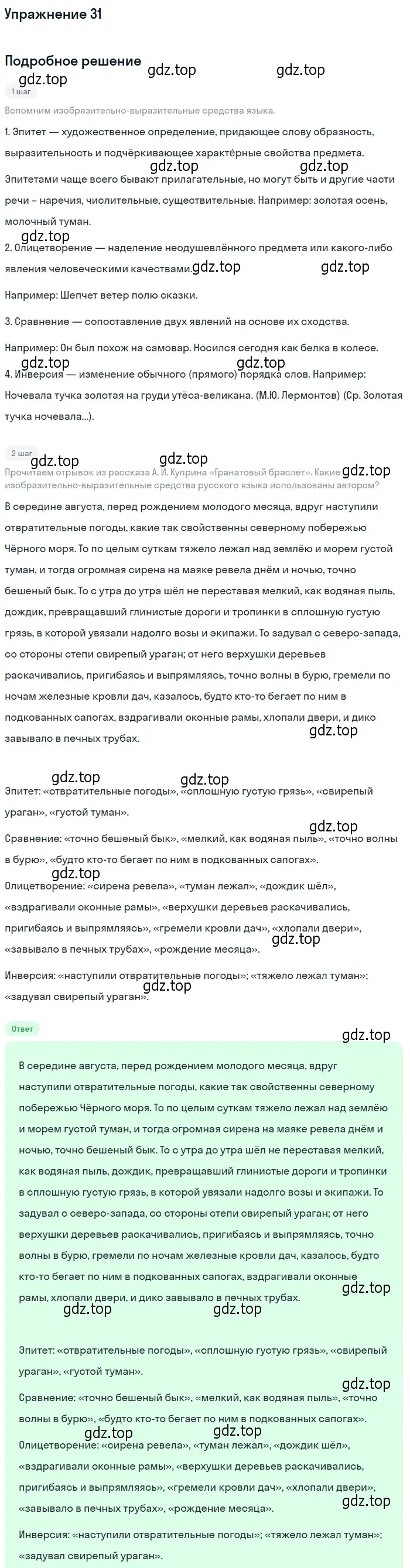 Решение 2. номер 31 (страница 38) гдз по русскому языку 10-11 класс Гольцова, Шамшин, учебник 1 часть