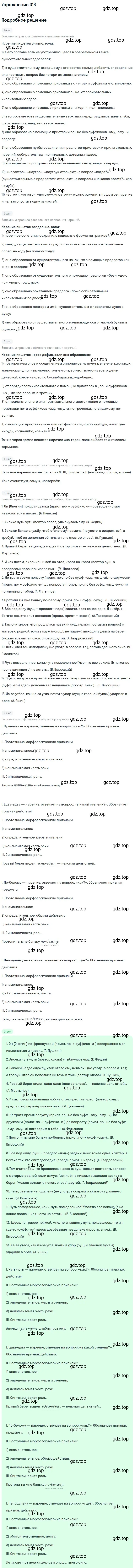 Решение 2. номер 318 (страница 295) гдз по русскому языку 10-11 класс Гольцова, Шамшин, учебник 1 часть