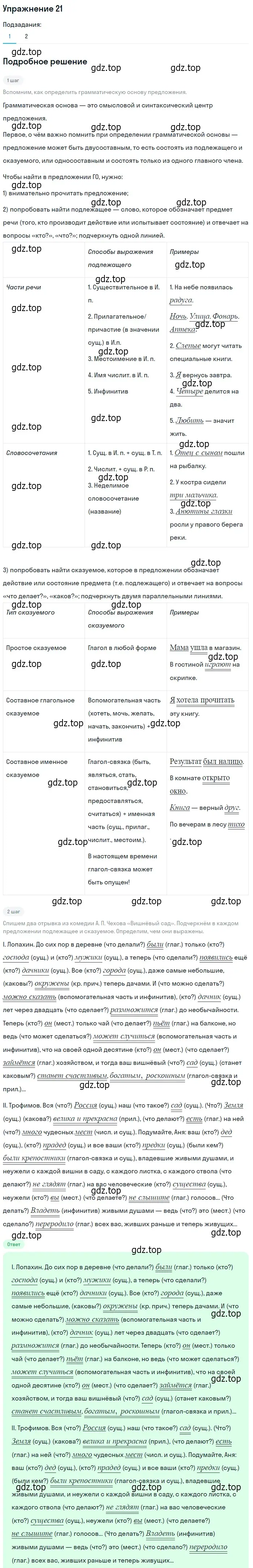 Решение 2. номер 21 (страница 28) гдз по русскому языку 10-11 класс Гольцова, Шамшин, учебник 2 часть