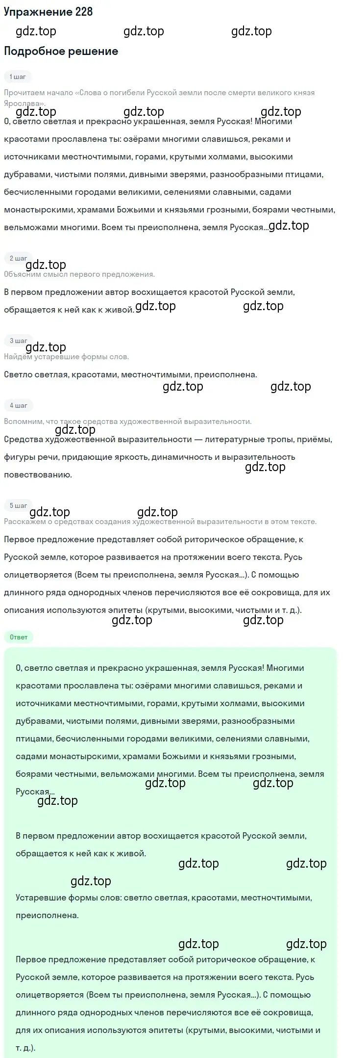 Решение 2. номер 228 (страница 313) гдз по русскому языку 10-11 класс Гольцова, Шамшин, учебник 2 часть