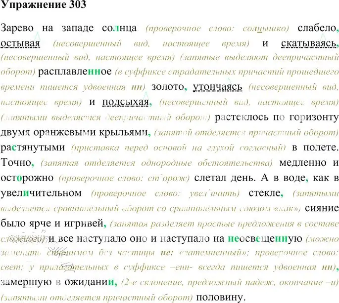 Решение 3. номер 303 (страница 282) гдз по русскому языку 10-11 класс Гольцова, Шамшин, учебник 1 часть