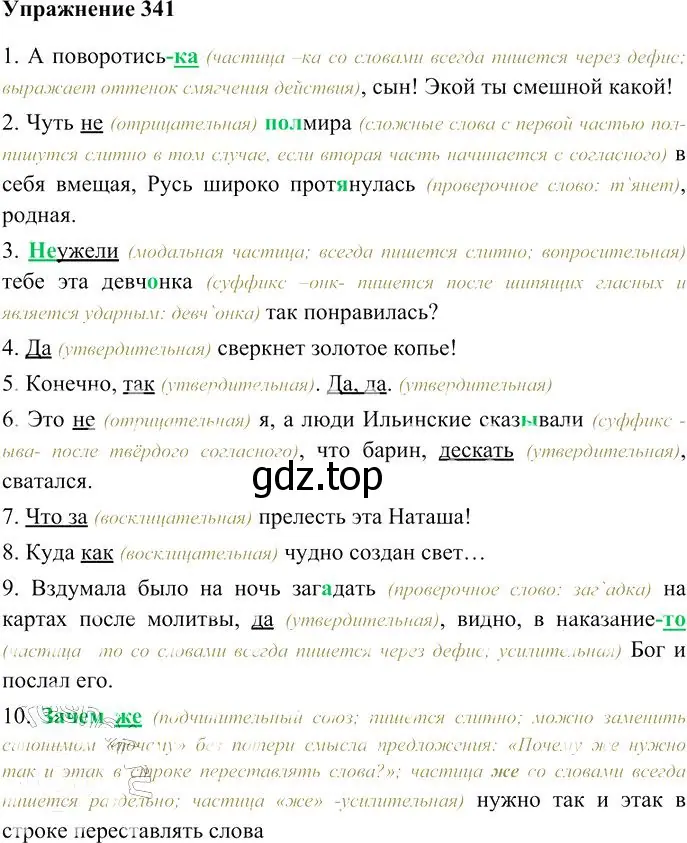 Решение 3. номер 341 (страница 320) гдз по русскому языку 10-11 класс Гольцова, Шамшин, учебник 1 часть