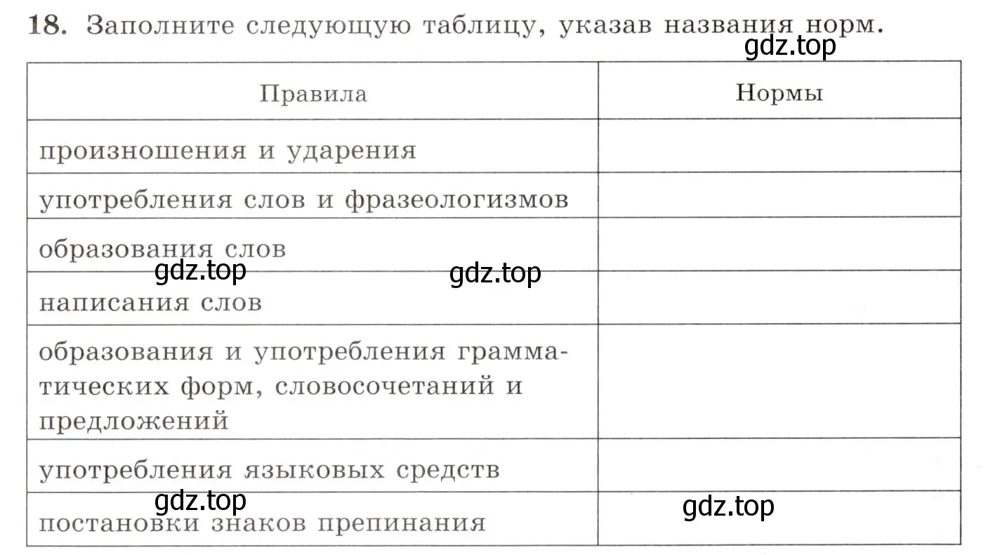 Условие номер 18 (страница 18) гдз по русскому языку 10-11 класс Греков, Крючков, учебник