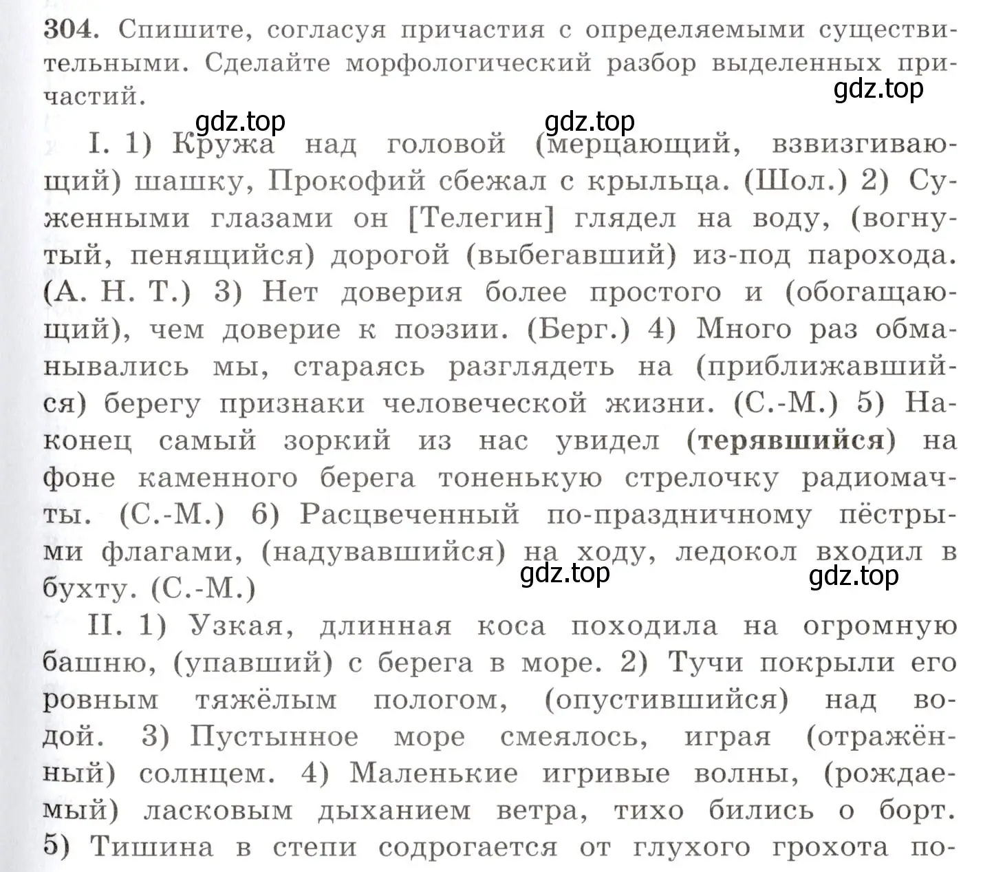 Условие номер 304 (страница 193) гдз по русскому языку 10-11 класс Греков, Крючков, учебник