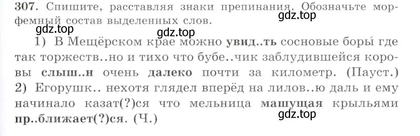 Условие номер 307 (страница 195) гдз по русскому языку 10-11 класс Греков, Крючков, учебник