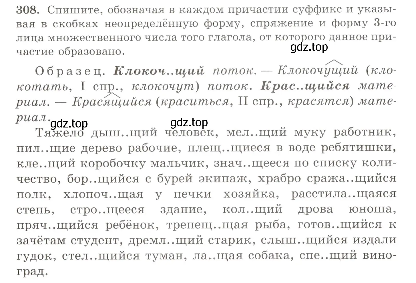 Условие номер 308 (страница 196) гдз по русскому языку 10-11 класс Греков, Крючков, учебник