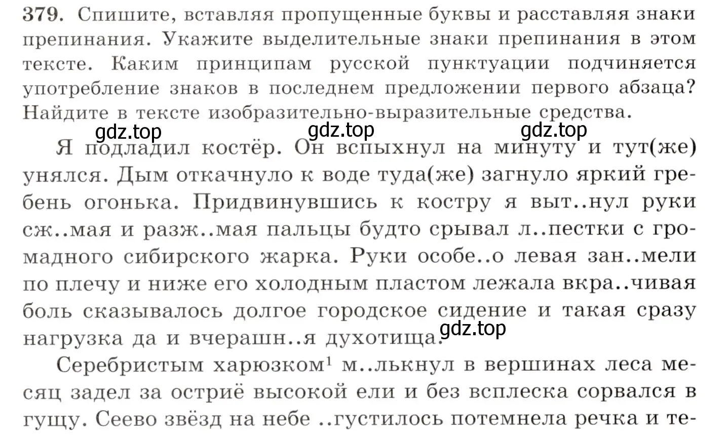 Условие номер 379 (страница 247) гдз по русскому языку 10-11 класс Греков, Крючков, учебник