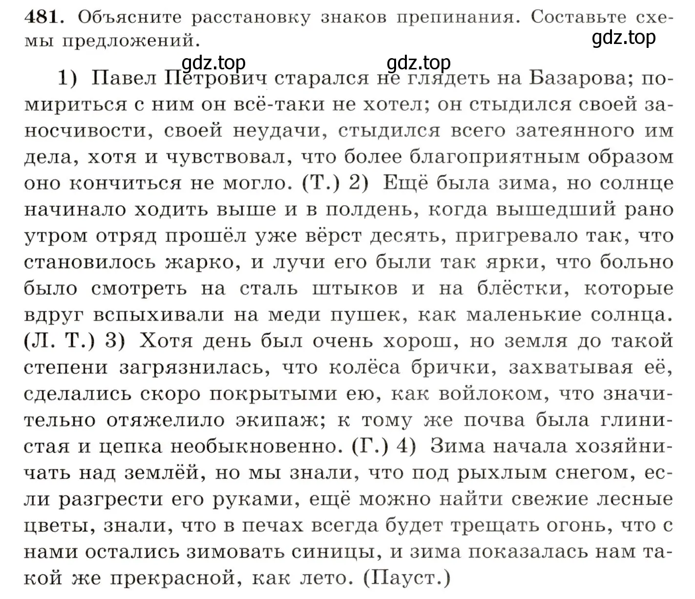 Условие номер 481 (страница 331) гдз по русскому языку 10-11 класс Греков, Крючков, учебник