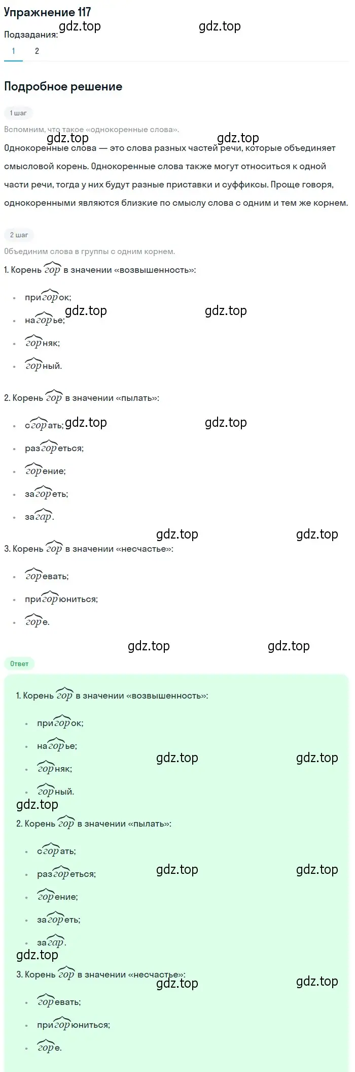 Решение номер 117 (страница 91) гдз по русскому языку 10-11 класс Греков, Крючков, учебник