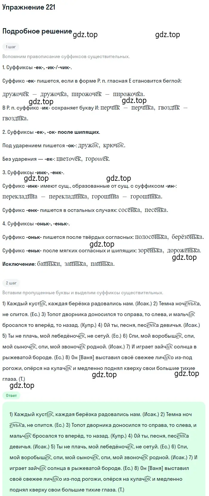 Решение номер 221 (страница 147) гдз по русскому языку 10-11 класс Греков, Крючков, учебник