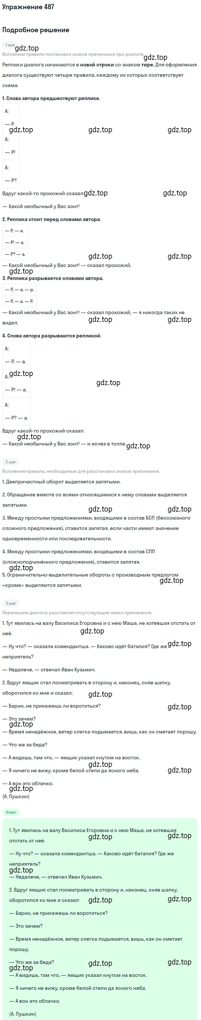 Решение номер 487 (страница 337) гдз по русскому языку 10-11 класс Греков, Крючков, учебник