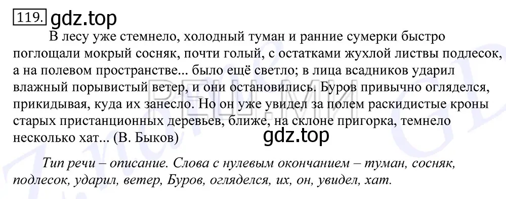 Решение 2. номер 119 (страница 91) гдз по русскому языку 10-11 класс Греков, Крючков, учебник