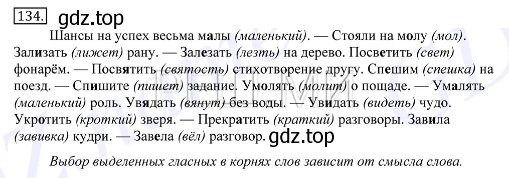 Решение 2. номер 134 (страница 101) гдз по русскому языку 10-11 класс Греков, Крючков, учебник