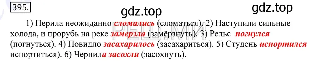 Решение 2. номер 395 (страница 258) гдз по русскому языку 10-11 класс Греков, Крючков, учебник