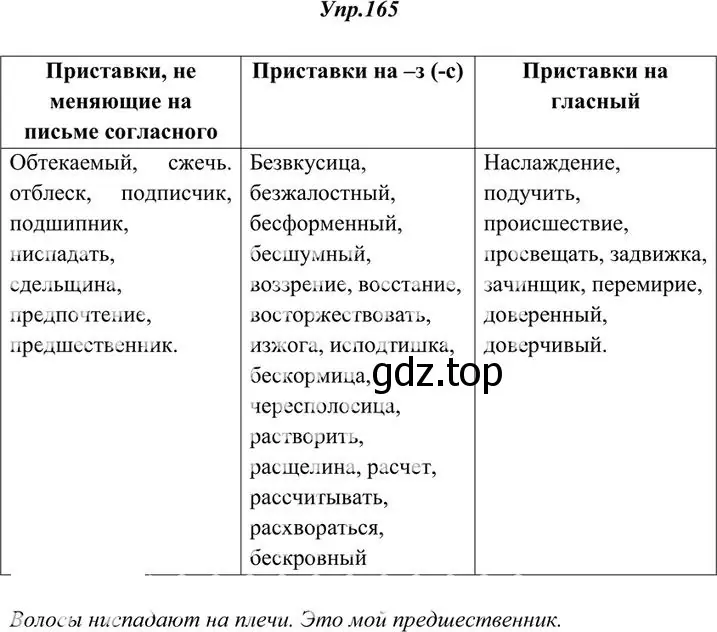 Решение 3. номер 165 (страница 118) гдз по русскому языку 10-11 класс Греков, Крючков, учебник