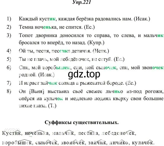 Решение 3. номер 221 (страница 147) гдз по русскому языку 10-11 класс Греков, Крючков, учебник