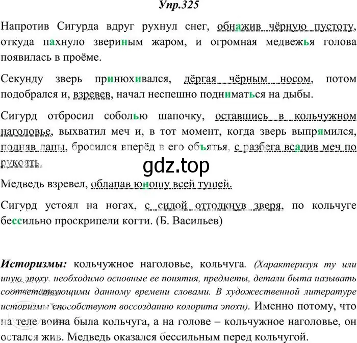 Решение 3. номер 325 (страница 207) гдз по русскому языку 10-11 класс Греков, Крючков, учебник