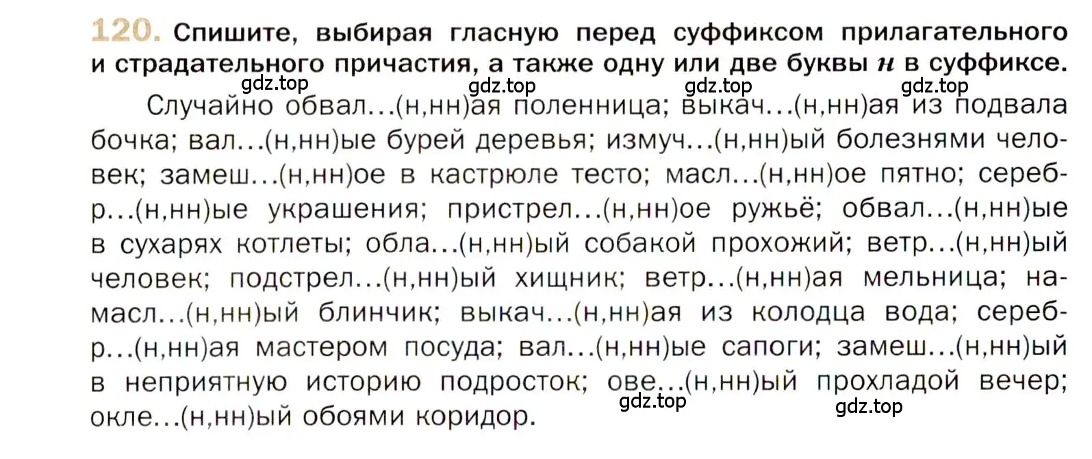 Условие номер 120 (страница 202) гдз по русскому языку 10 класс Гусарова, учебник