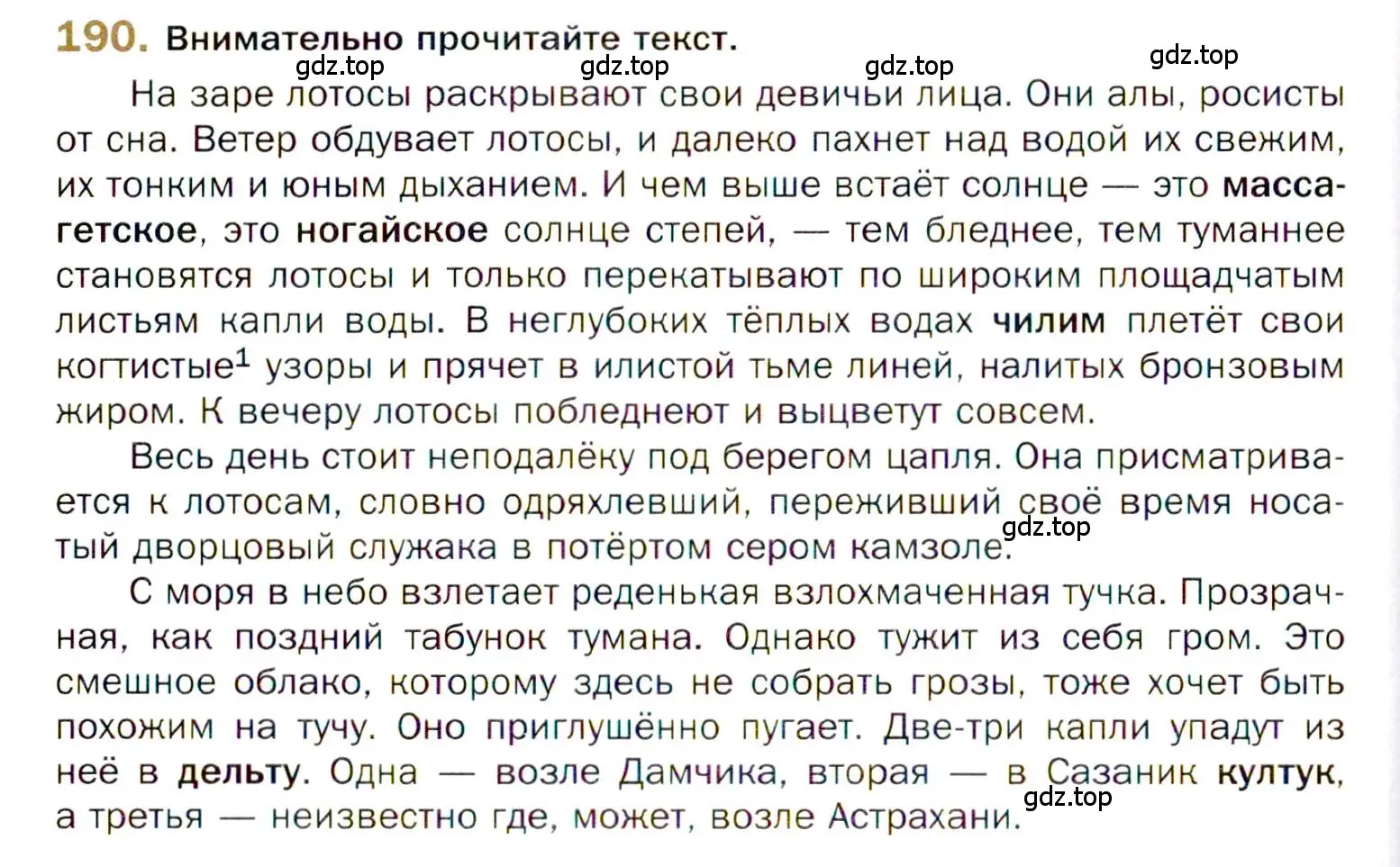 Условие номер 190 (страница 294) гдз по русскому языку 10 класс Гусарова, учебник