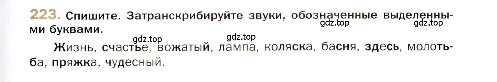 Условие номер 223 (страница 327) гдз по русскому языку 10 класс Гусарова, учебник