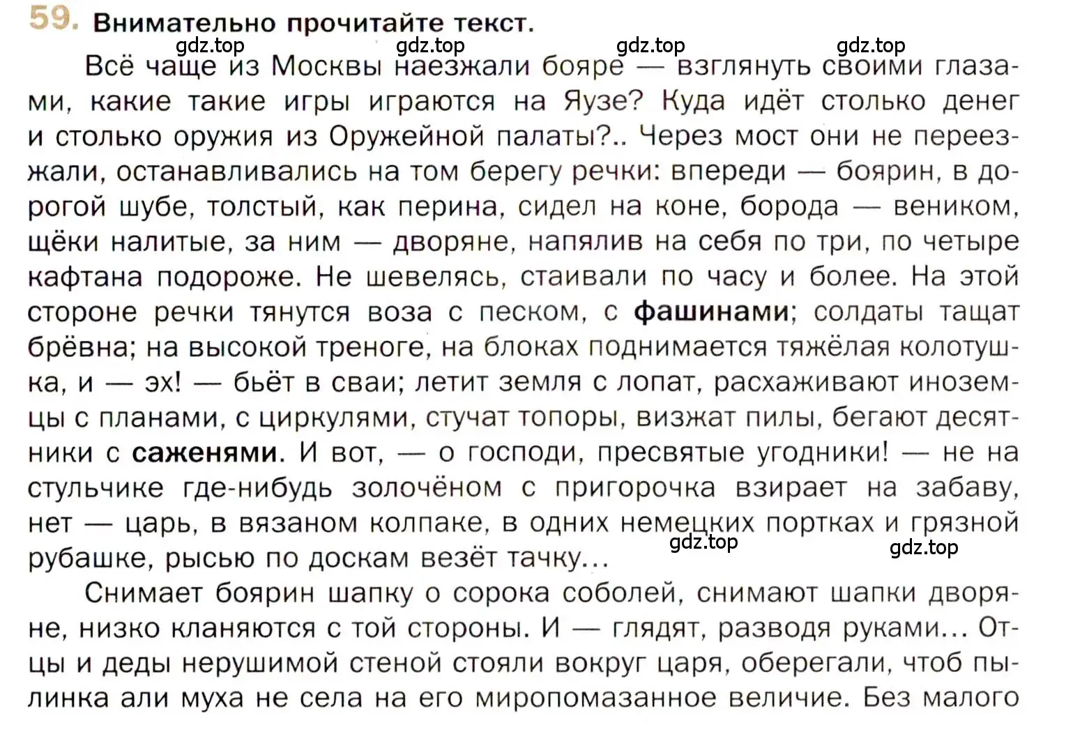 Условие номер 59 (страница 81) гдз по русскому языку 10 класс Гусарова, учебник