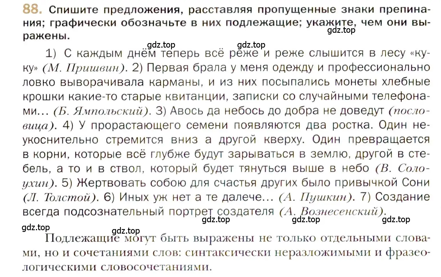 Условие номер 88 (страница 134) гдз по русскому языку 10 класс Гусарова, учебник