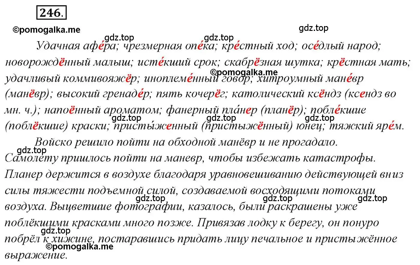 Решение 2. номер 246 (страница 344) гдз по русскому языку 10 класс Гусарова, учебник