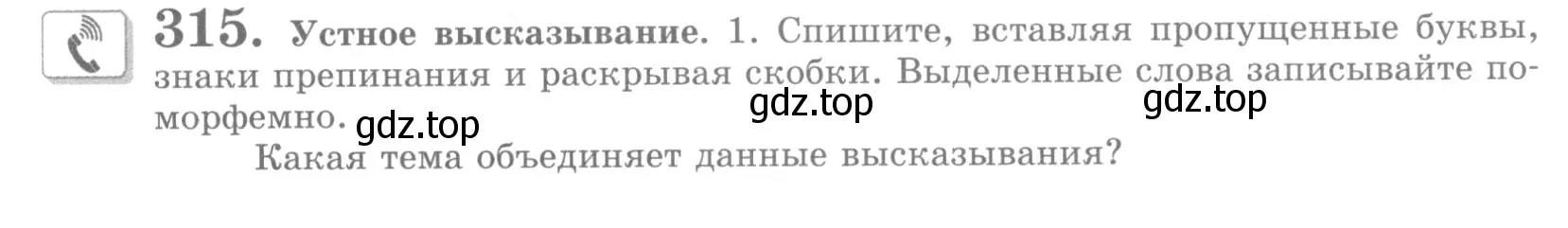 Условие номер 315 (страница 357) гдз по русскому языку 10 класс Львова, Львов, учебник