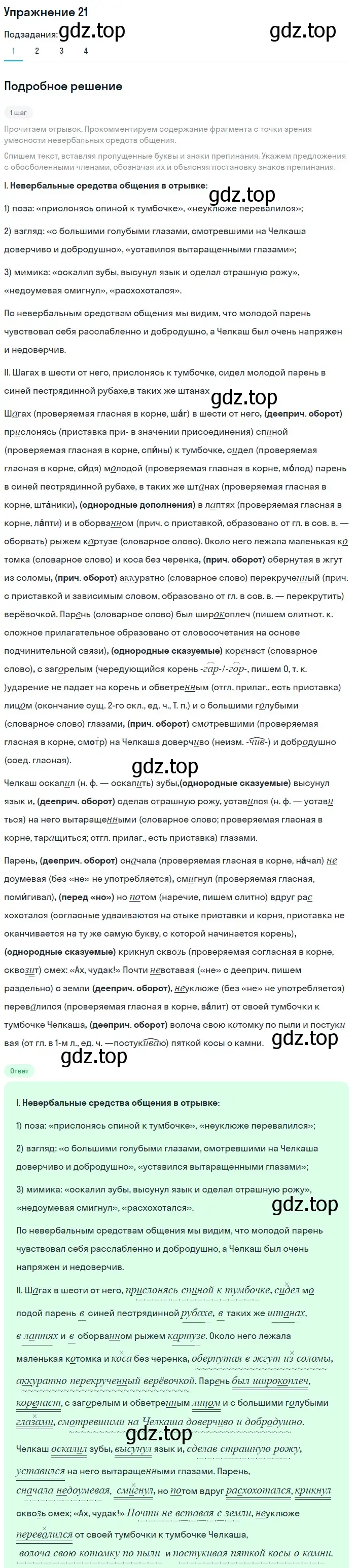 Решение номер 21 (страница 29) гдз по русскому языку 10 класс Львова, Львов, учебник