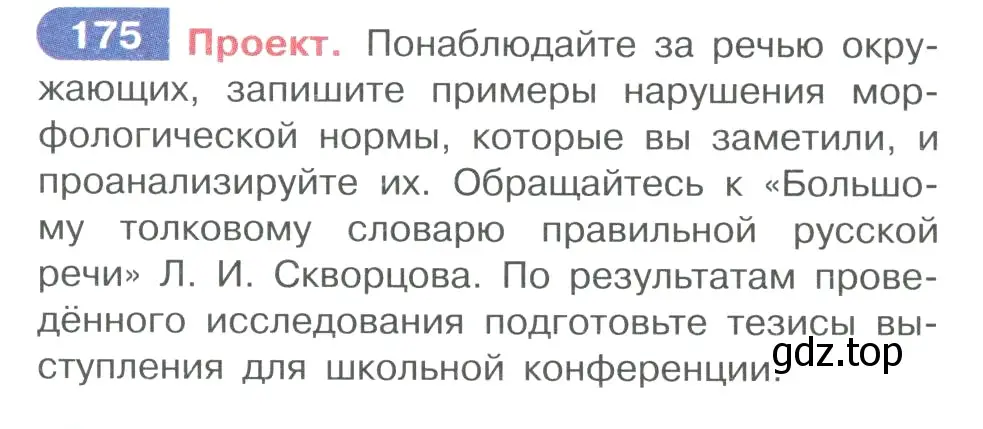 Условие номер 175 (страница 87) гдз по русскому языку 10-11 класс Рыбченкова, Александрова, учебник