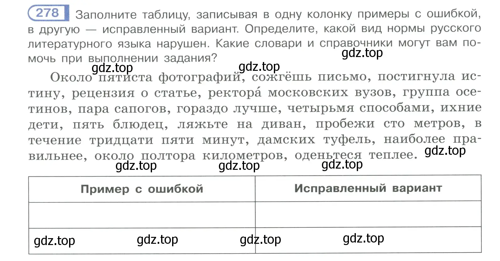 Условие номер 278 (страница 139) гдз по русскому языку 10-11 класс Рыбченкова, Александрова, учебник