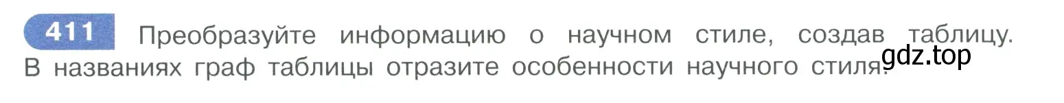 Условие номер 411 (страница 200) гдз по русскому языку 10-11 класс Рыбченкова, Александрова, учебник