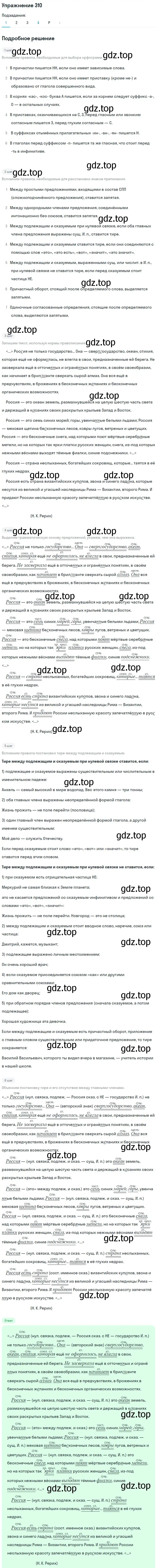 Решение номер 310 (страница 155) гдз по русскому языку 10-11 класс Рыбченкова, Александрова, учебник