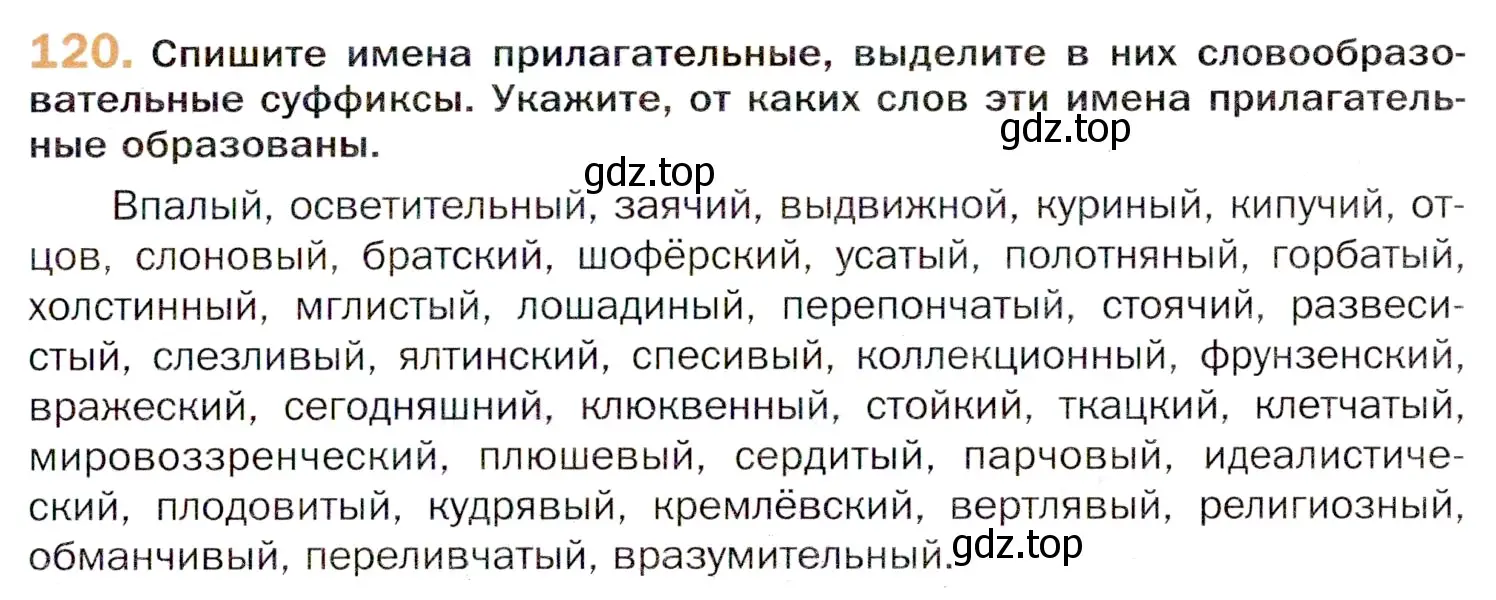 Условие номер 120 (страница 203) гдз по русскому языку 11 класс Гусарова, учебник