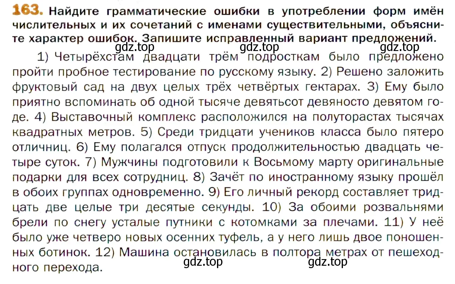 Условие номер 163 (страница 250) гдз по русскому языку 11 класс Гусарова, учебник