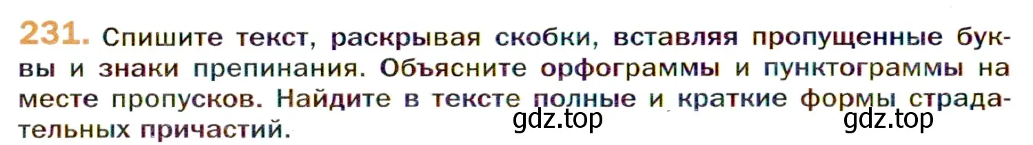 Условие номер 231 (страница 348) гдз по русскому языку 11 класс Гусарова, учебник