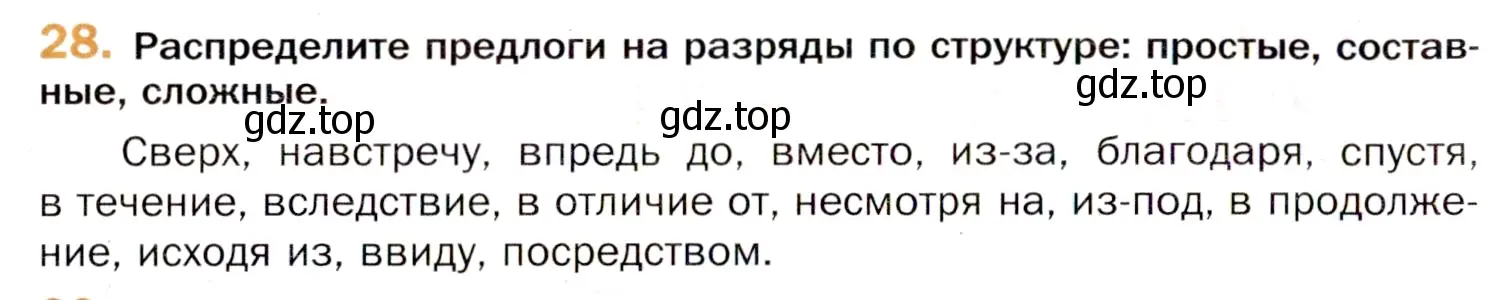 Условие номер 28 (страница 52) гдз по русскому языку 11 класс Гусарова, учебник