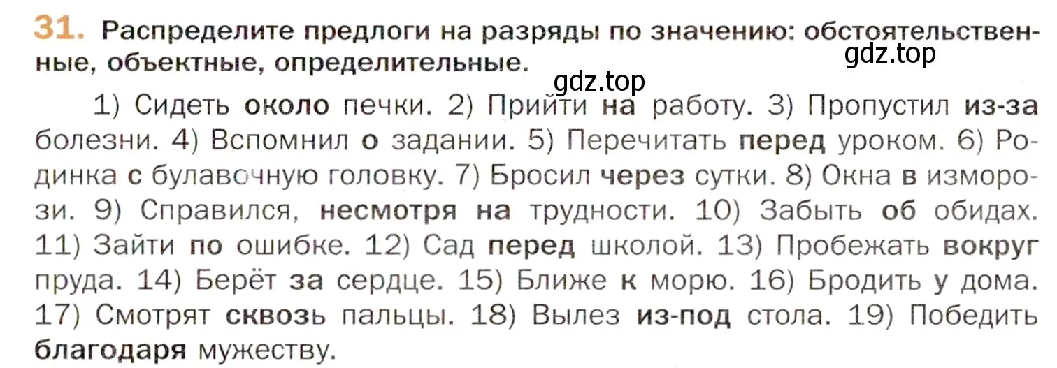 Условие номер 31 (страница 55) гдз по русскому языку 11 класс Гусарова, учебник