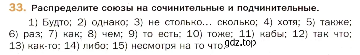 Условие номер 33 (страница 60) гдз по русскому языку 11 класс Гусарова, учебник