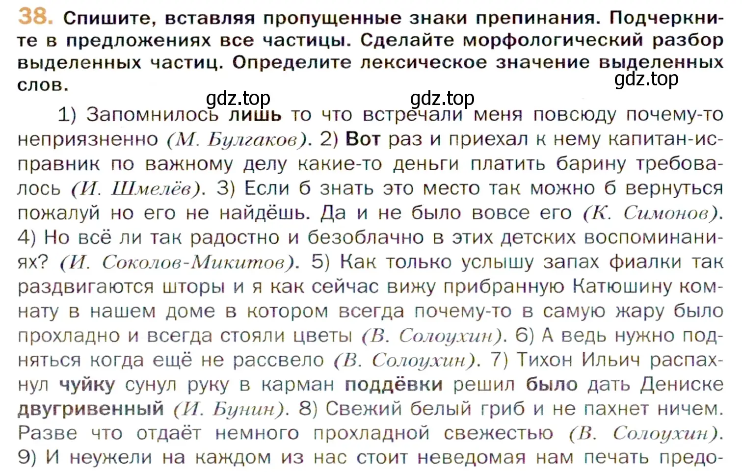 Условие номер 38 (страница 62) гдз по русскому языку 11 класс Гусарова, учебник