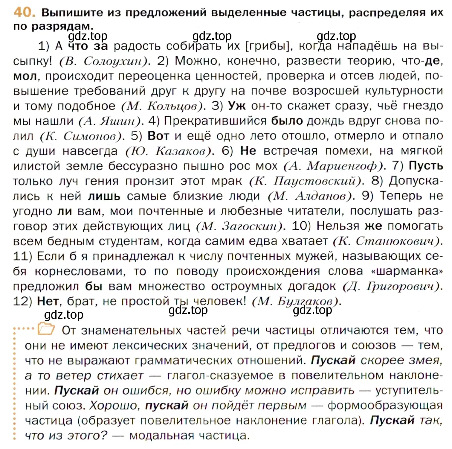 Условие номер 40 (страница 66) гдз по русскому языку 11 класс Гусарова, учебник