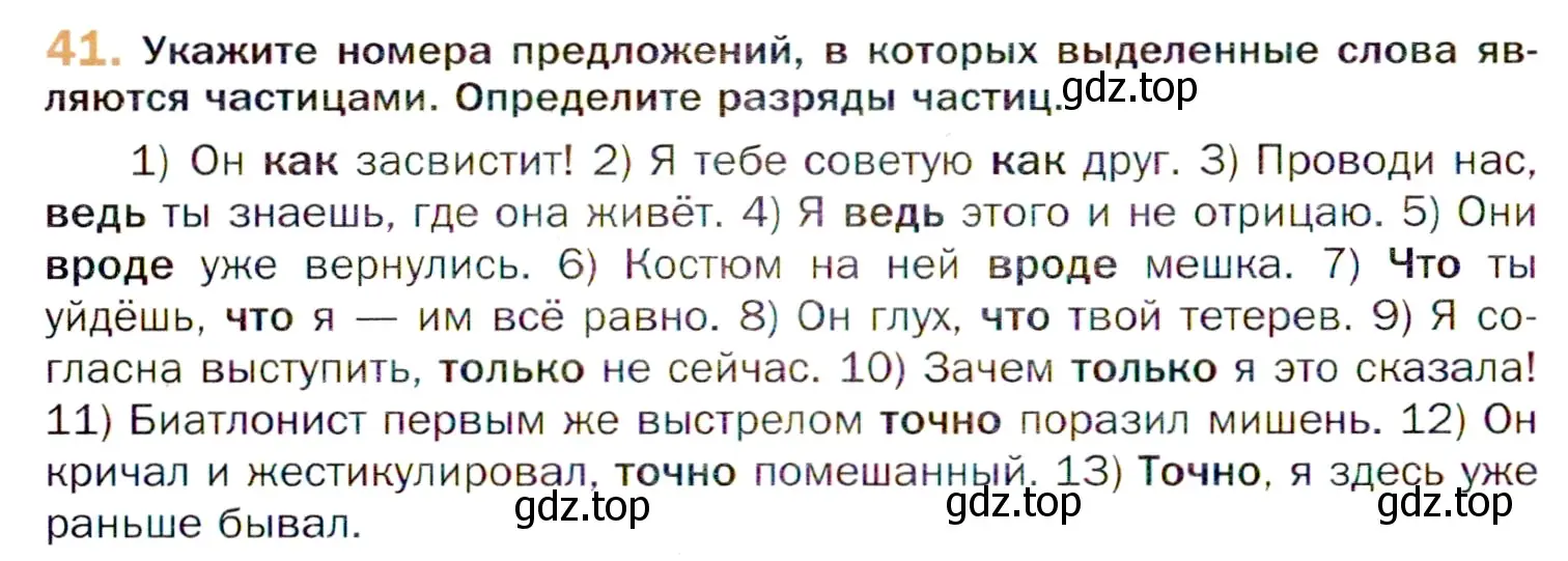 Условие номер 41 (страница 66) гдз по русскому языку 11 класс Гусарова, учебник