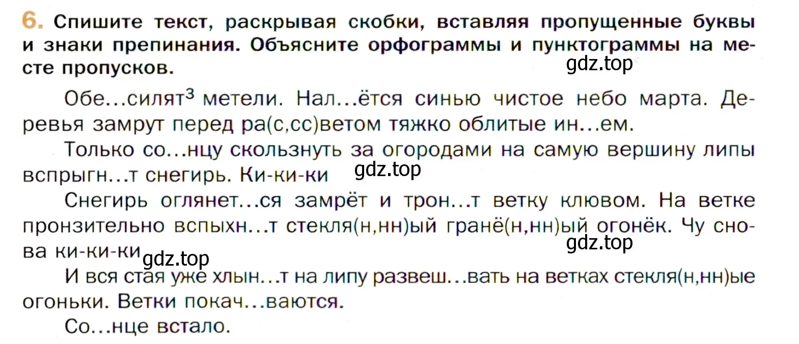 Условие номер 6 (страница 12) гдз по русскому языку 11 класс Гусарова, учебник